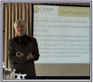 Dr. Stella Swanson presenting at CEMF